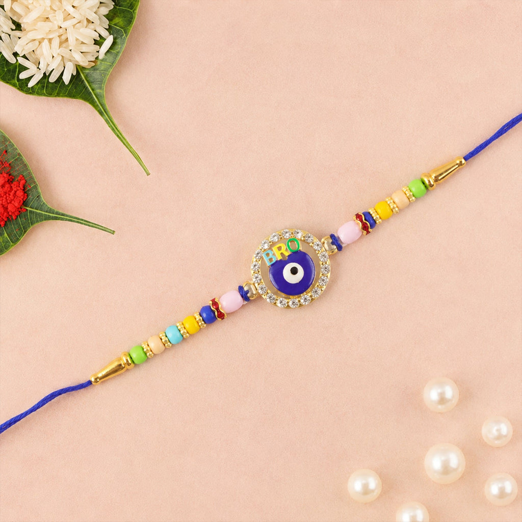 ALVENZA Bro Evil Eye Charm Rakhi - Unique Protective Design for Bhai