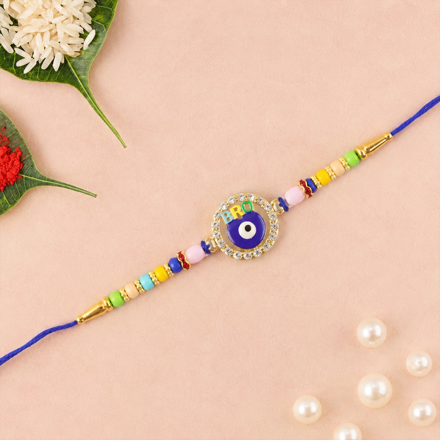 ALVENZA Bro Evil Eye Charm Rakhi - Unique Protective Design for Bhai