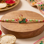 ALVENZA Ganesha Rakhi – Elegant Traditional Sister Gift for Raksha Bandhan