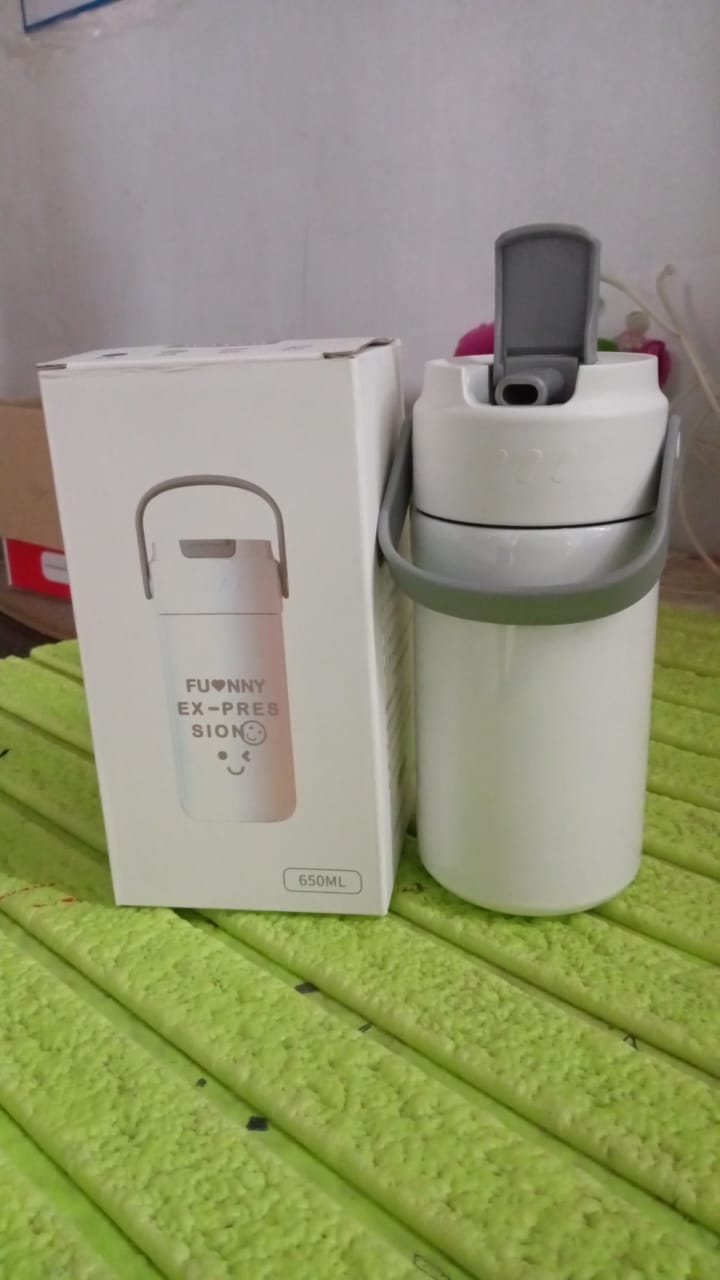 ALVENZA Customized Stainless Steel Insulated Mug – 650ml with Straw | CustomSpot