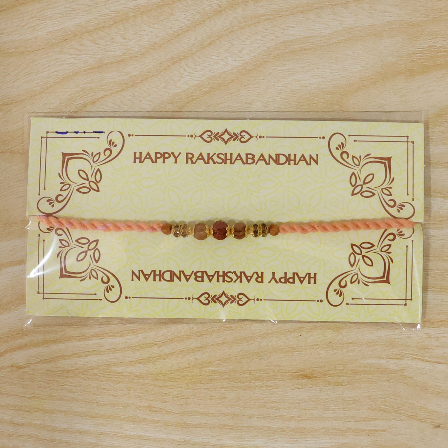 ALVENZA Beautiful Silver Style Rakhi with Soft Beads, Stone Detail and Premium Festive Look