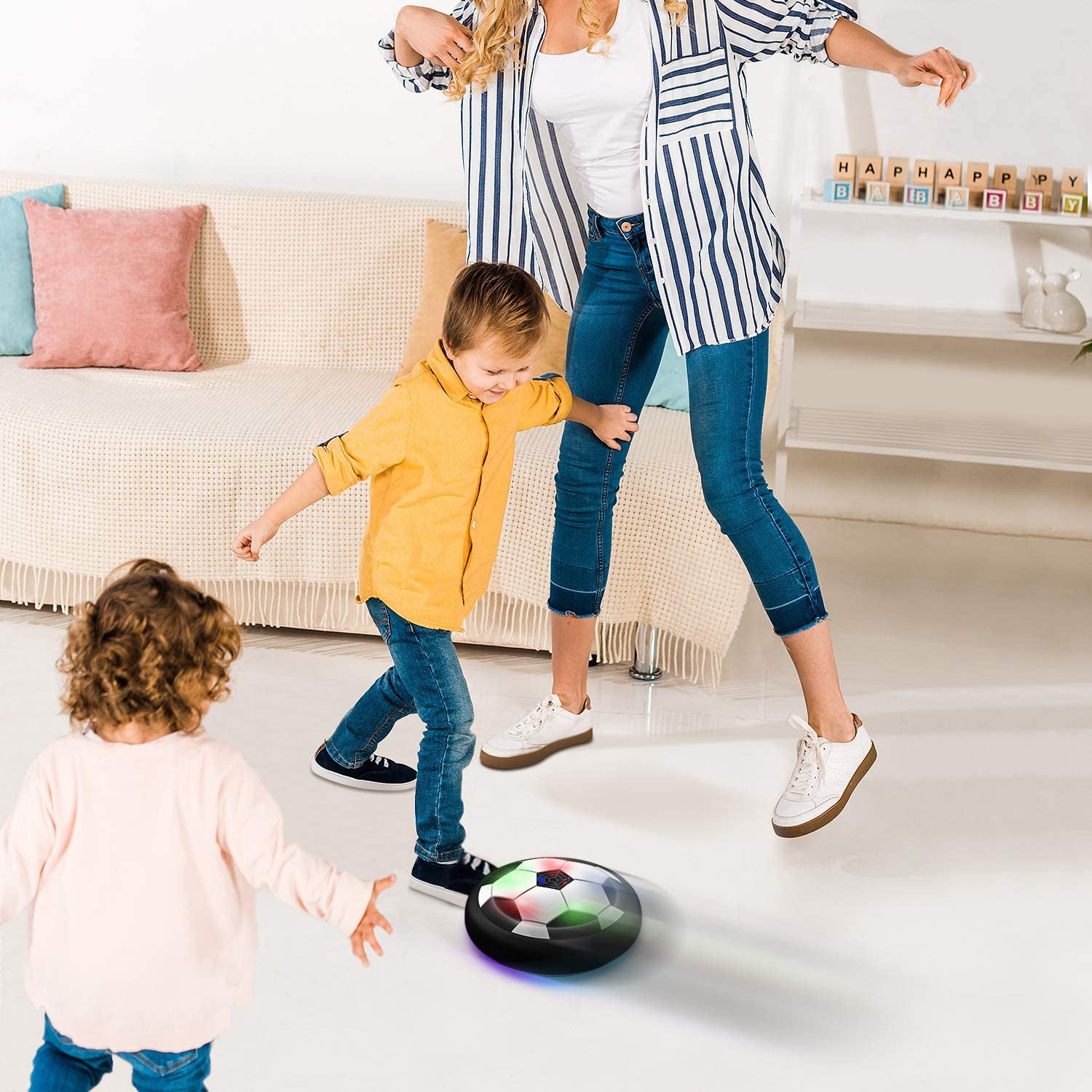 ALVENZA Hover LED Ball for Kids – Indoor Flying Toy | Play & Move (Battery Operated)