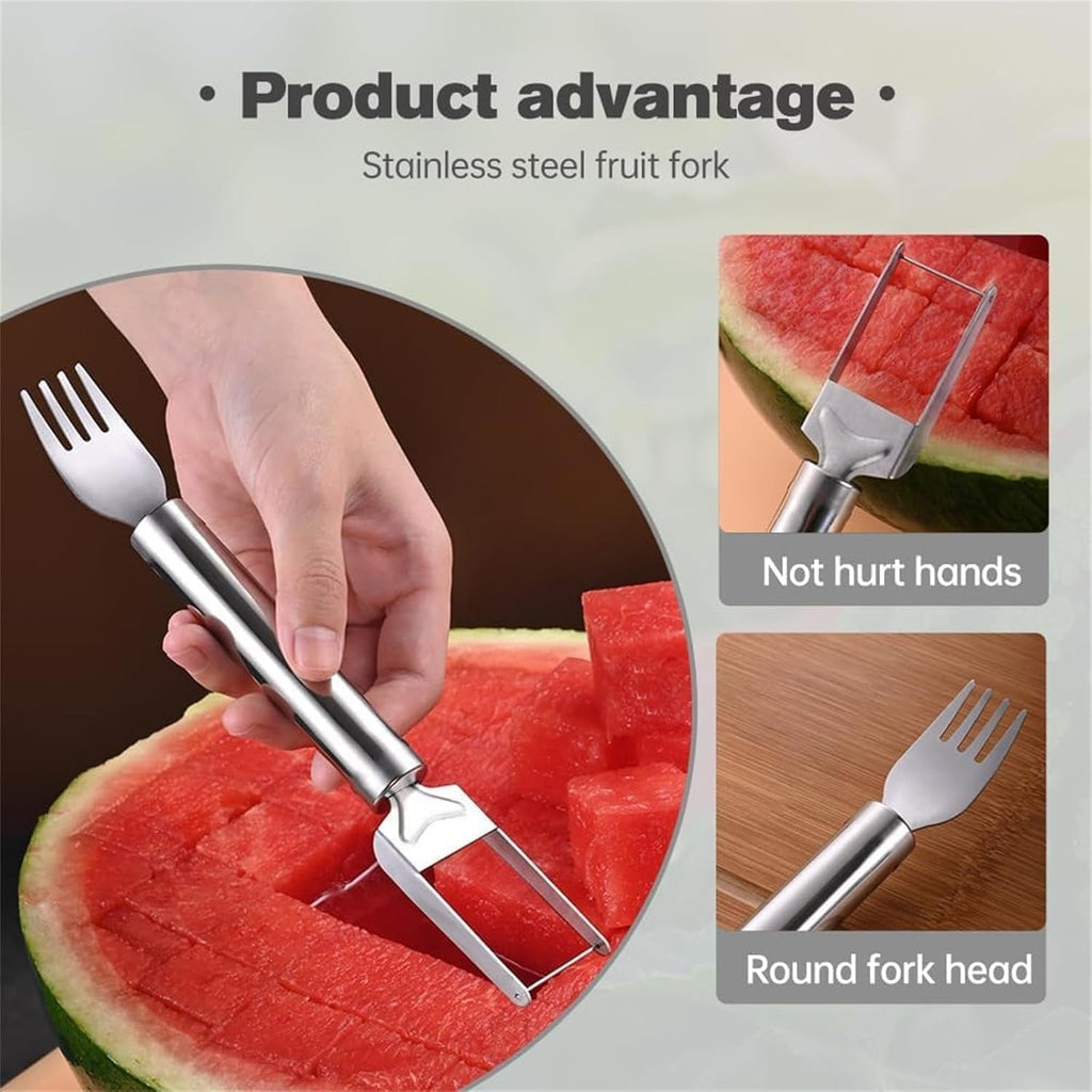 Watermelon Slicer 2-in-1 Cutter & Server for Easy Fruit Prep - Detail View 8