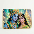 ALVENZA Radha Krishna Acrylic Photo Frame – Elegant Wall Decor for Temples