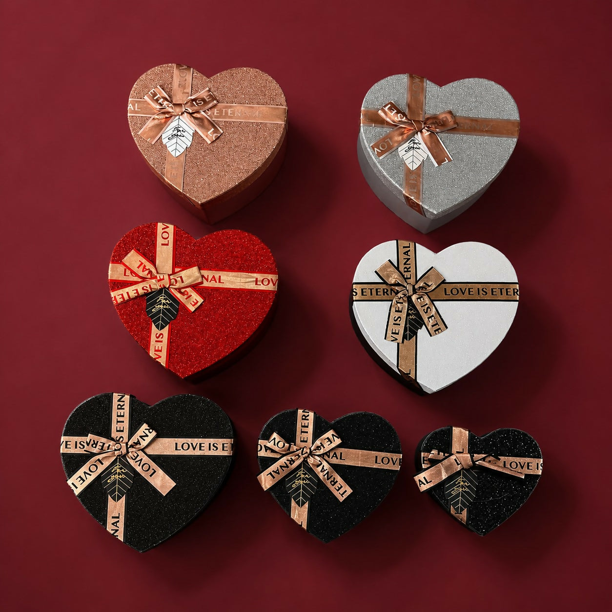 ALVENZA Heart-Shaped Gift Box Set of 3 – Elegant & Reusable Packaging