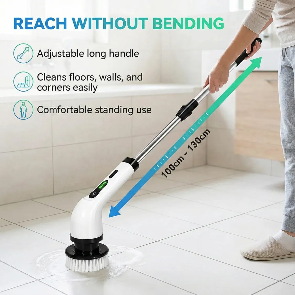 ALVENZA Electric Spin Scrubber Brush – 7-in-1 Cordless Cleaning Tool