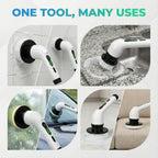ALVENZA Electric Spin Scrubber Brush – 7-in-1 Cordless Cleaning Tool