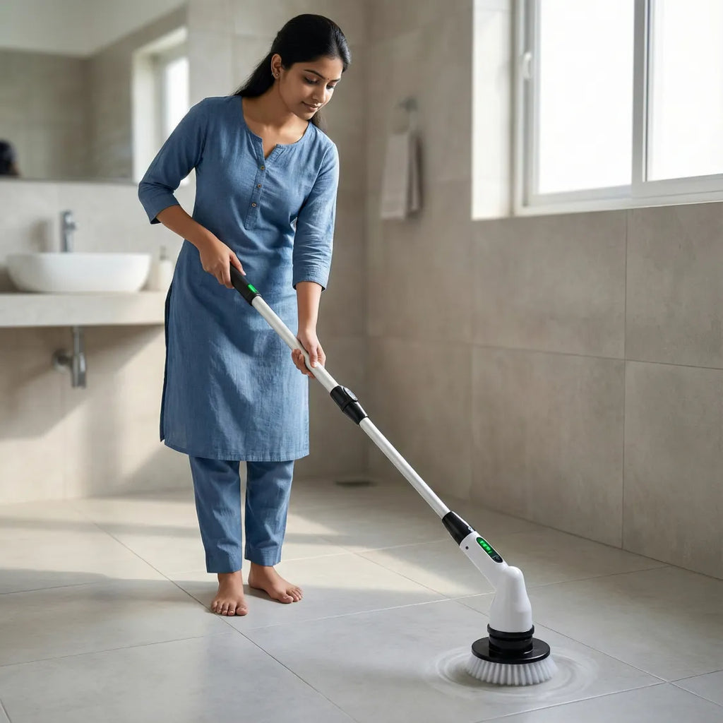 ALVENZA Electric Spin Scrubber Brush – 7-in-1 Cordless Cleaning Tool