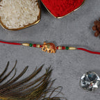 ALVENZA Elephant Rakhi – Handcrafted Traditional Design for Raksha Bandhan