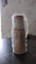 Disposable Paper Cups Mixed Design 24 Pcs | Papezo - Detail View 7