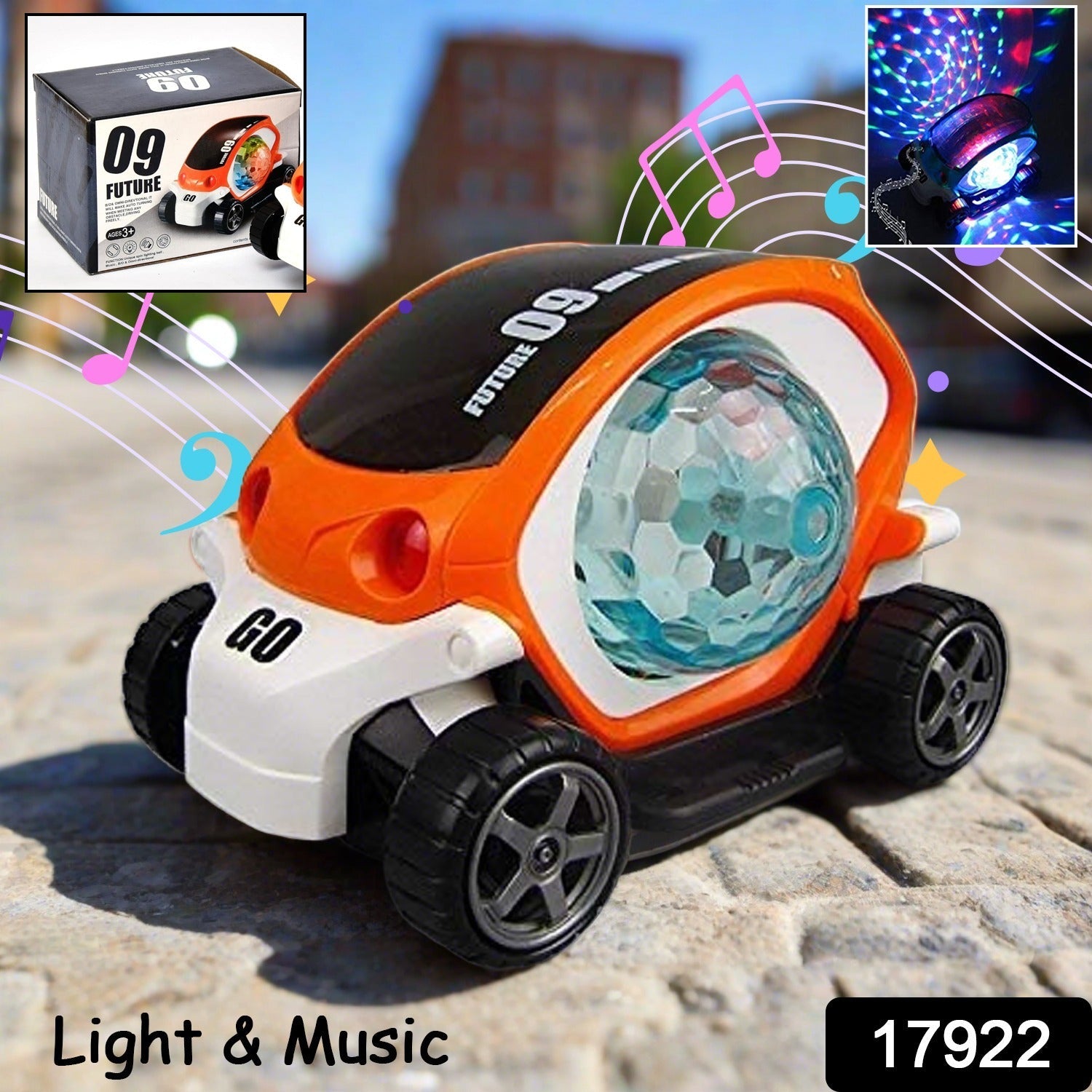 ALVENZA Rotating Stunt Car Toy – 360° Bump & Go Fun | Spark Tots