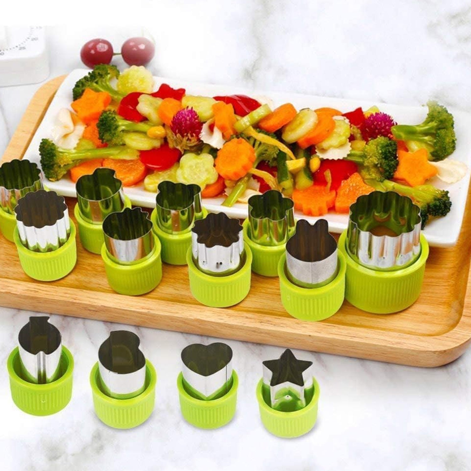 Stainless Steel Cookie Cutter Set 12 Pc Baking Molds | Bake & Dwell - Front View