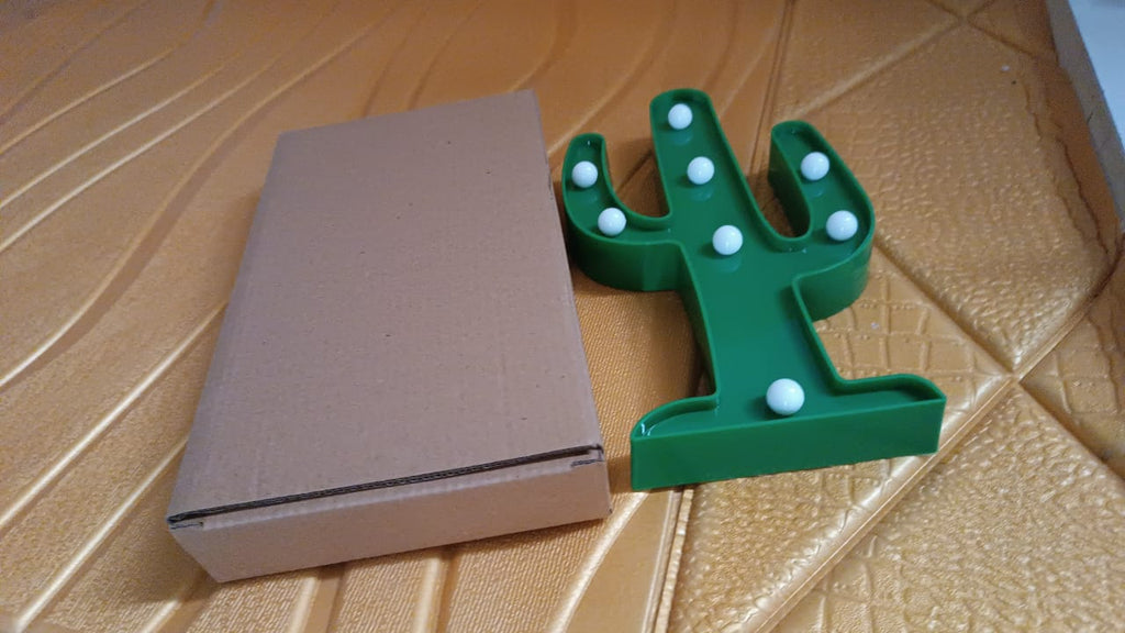 LED Cactus Lamp Quirky Desk & Night Light | Deskrova - Detail View 8
