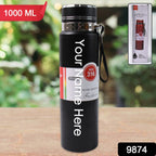 ALVENZA Stainless Steel Insulated Water Bottle – 1000 ML Leak-Proof Flask