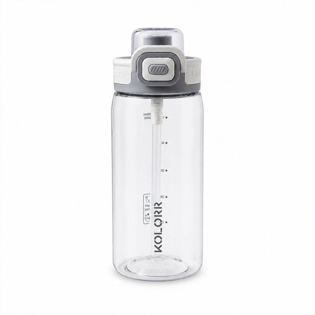 ALVENZA KOLORR Kids Leakproof Sipper Water Bottle with Straw & Flip Lid (650ML)