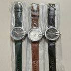 Elegant Chronograph Watch – Stylish Dial & Leather Strap for Men
