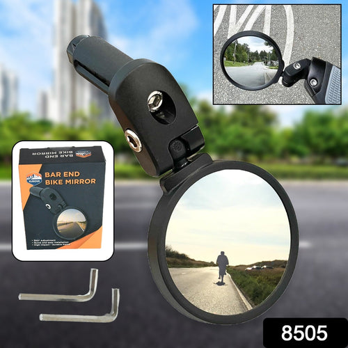 ALVENZA Bar End Bike Mirror – Universal Fit, 360° Rotatable | RaceVault