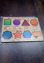 Wooden Triangle Puzzle Educational Toy for Kids | Inventive Play - Detail View 7