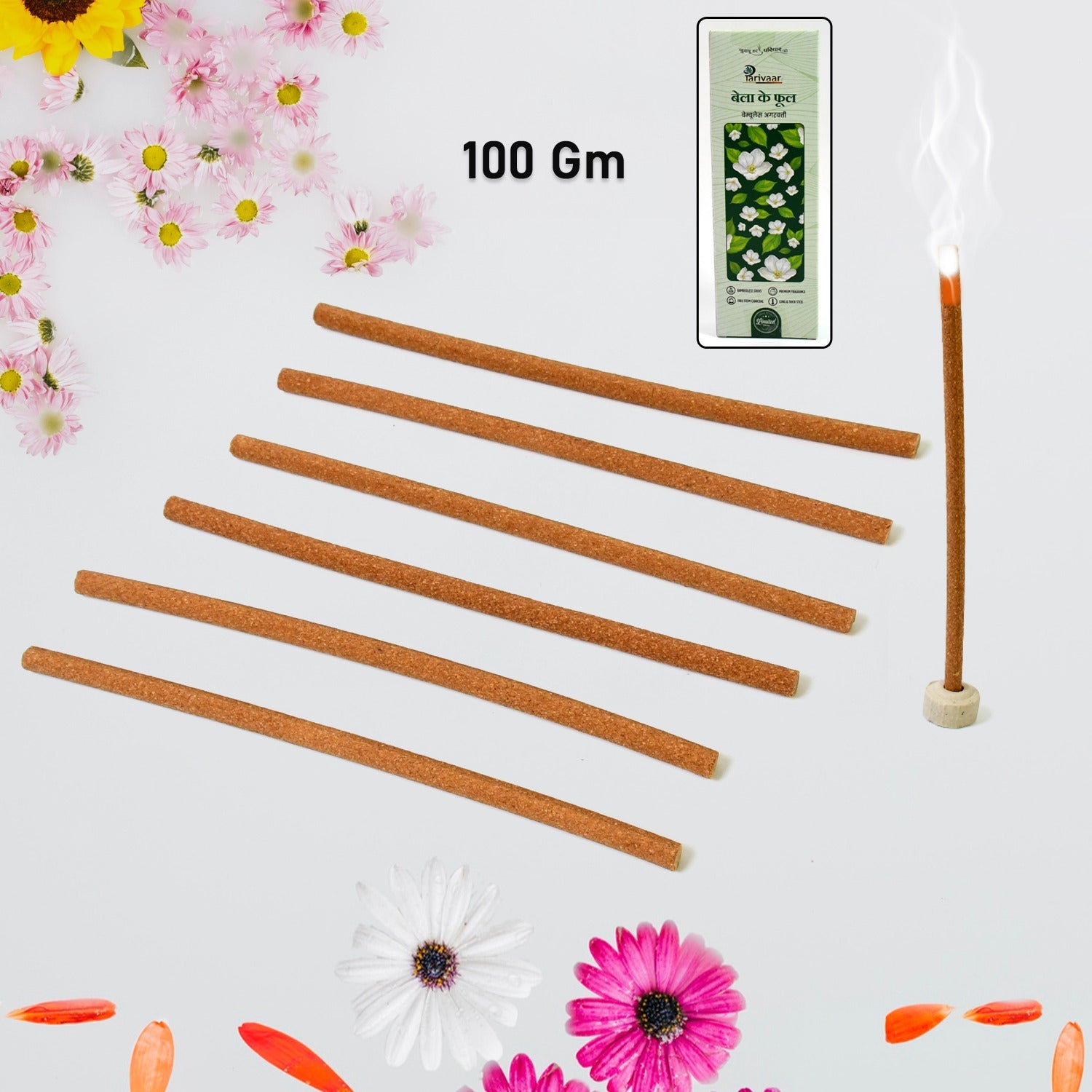 Bela Ke Phool Incense Sticks Premium Agarbatti with Stand |