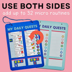 Magnetic Routine Board Engaging Habit Tracker for Kids - Front View