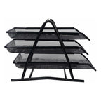ALVENZA Organizer Rack – Durable 3-Tier Metal Storage for Office & Home