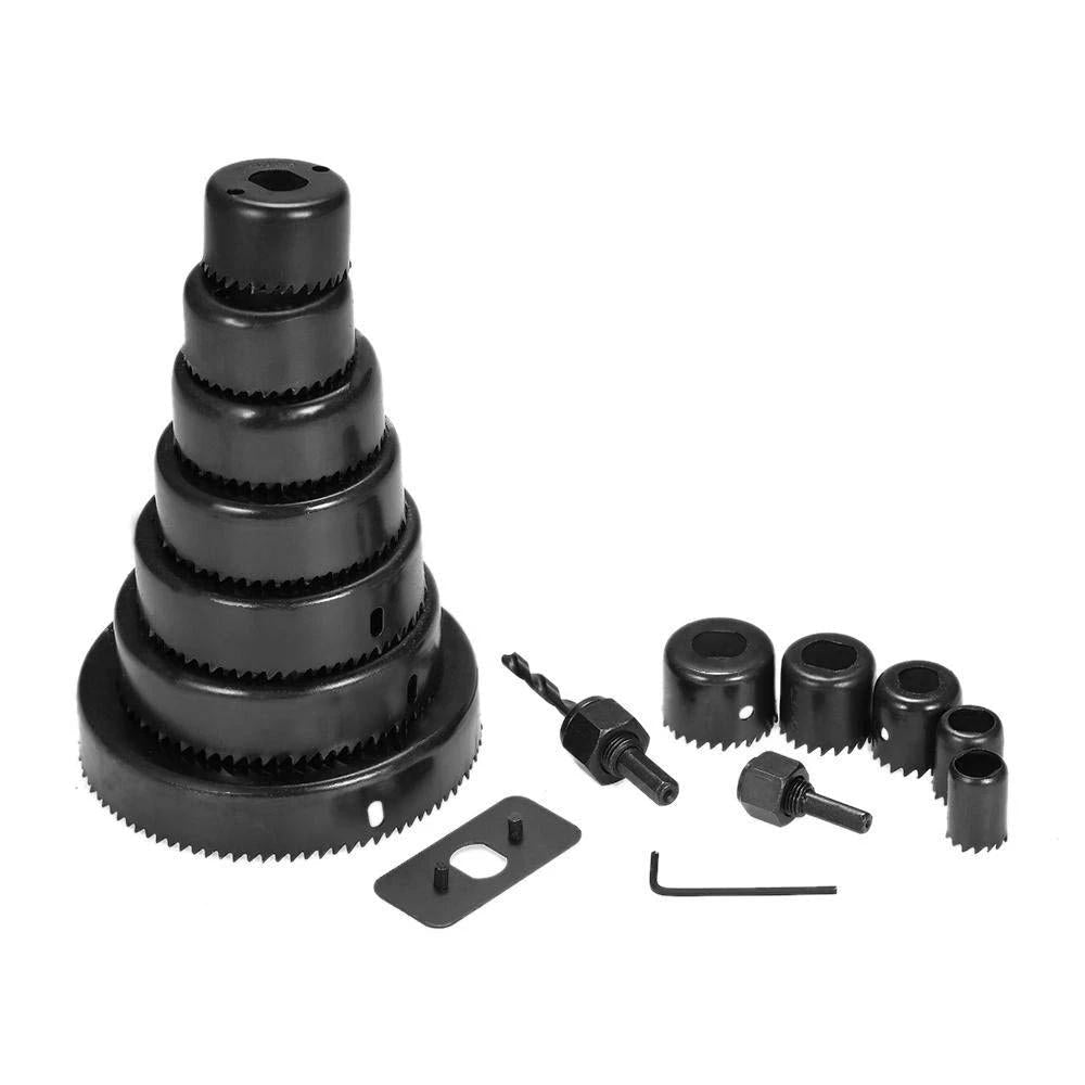 ALVENZA Hole Saw Drill Bit Set – 16 Pcs HSS Wood & Metal | BoltForce