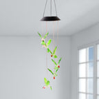 ALVENZA Solar Hummingbird Wind Chimes – Colorful LED Garden Decor