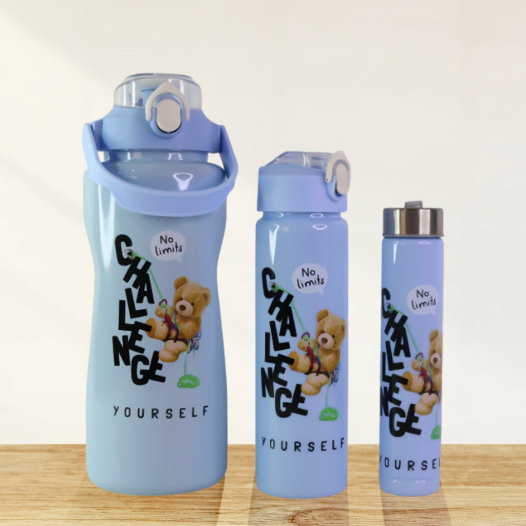 ALVENZA Premium Water Bottle Set – Leak-Proof 2000ML, 900ML & 300ML