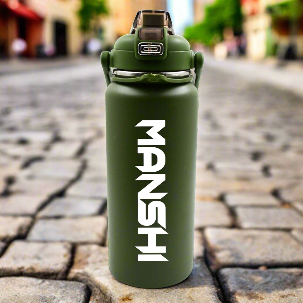 ALVENZA Personalized Stainless Steel Water Bottle 1500ml – Insulated Flask | CustomSpot