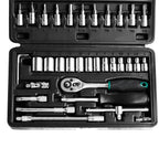 ALVENZA Socket Set – 46 Pcs 1/4" Drive Tool Kit | RaceVault