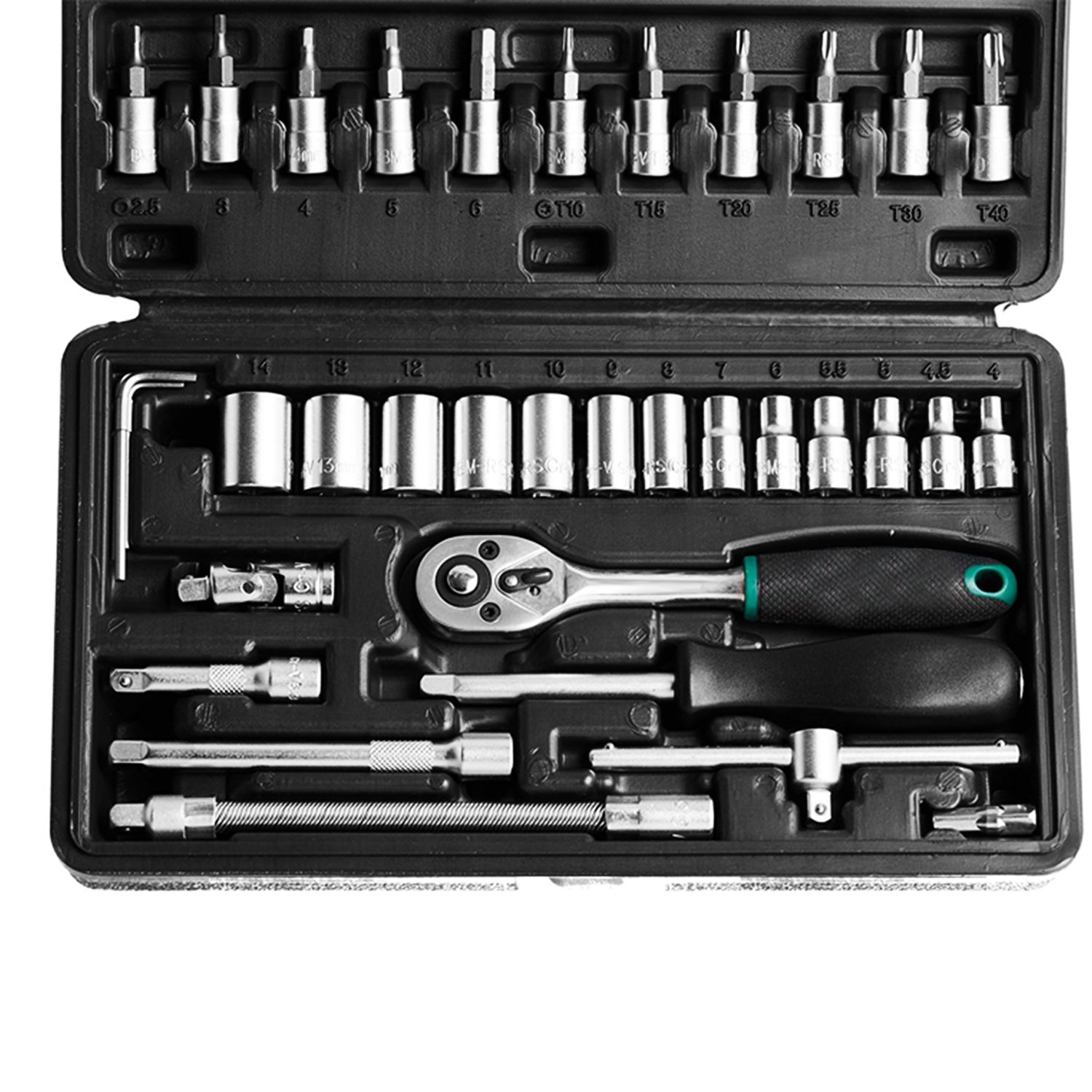ALVENZA Socket Set – 46 Pcs 1/4" Drive Tool Kit | RaceVault