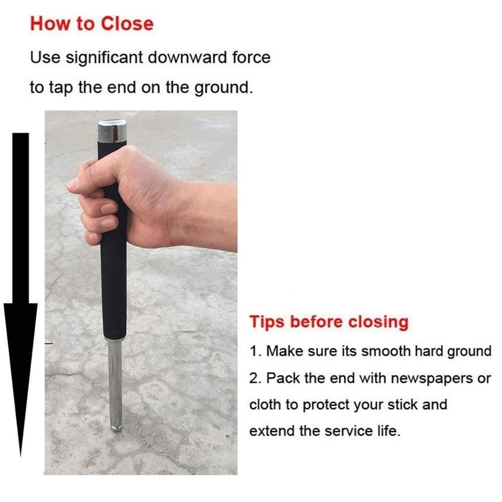 ALVENZA Collapsible Self Defense Stick – Portable Safety Tool | Safelix