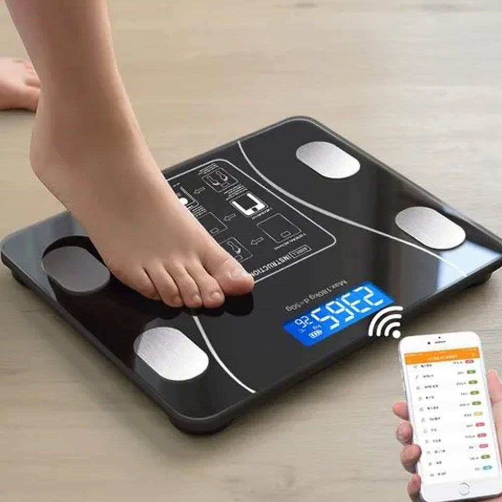 Smart Body Weight Scale – Bluetooth Body Fat & BMI Tracking | VelvaBloom