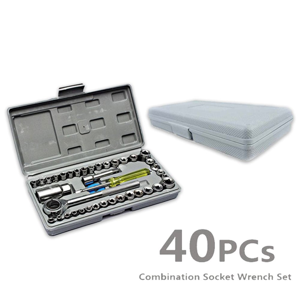 ALVENZA Socket Toolkit – 40-Piece Home & Auto Repair Set | Wagtail