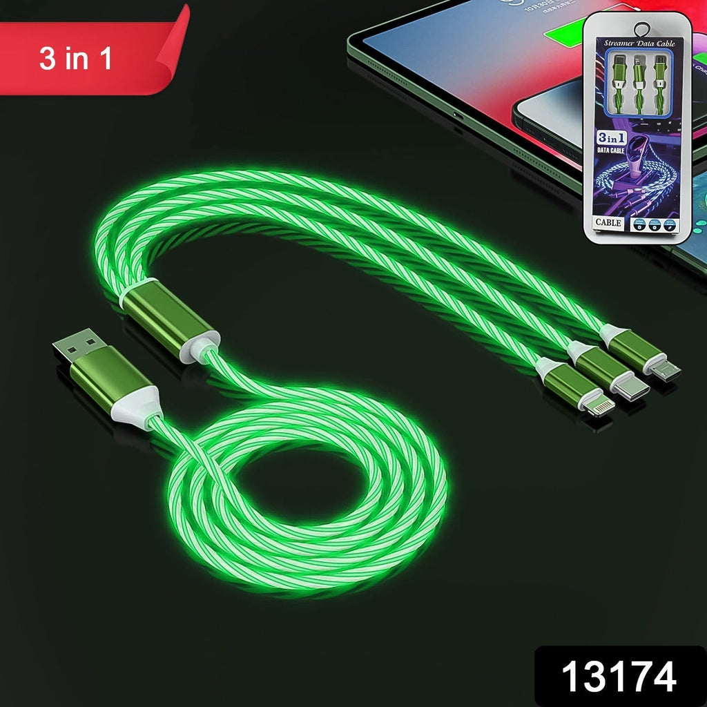 ALVENZA 3-in-1 Charging Cable – LED Fast Charger for Multi-Devices | Gambit