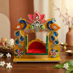 ALVENZA Decorative Laddu Gopal Jhula – Elegant Pooja Seating with Craftsmanship