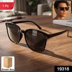 UV Protection Sunglasses Classic Black Frame for Men & Women - Side View