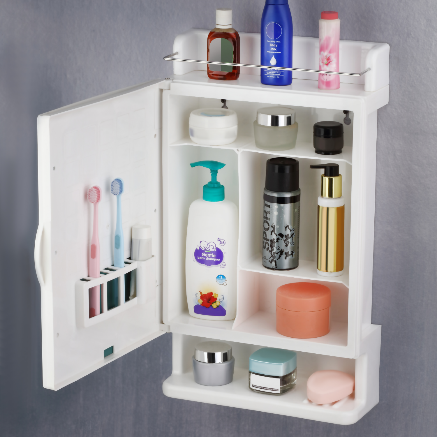 ALVENZA Wall-Mounted Mirror Cabinet 12x21 Inch – Space-Saving Bathroom Storage