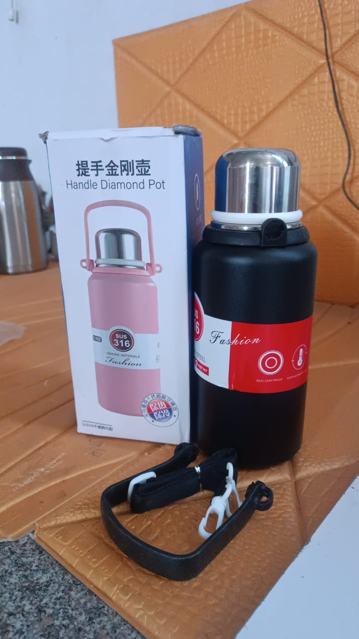 ALVENZA Insulated Stainless Steel Thermos Bottle – 24hr Hot & Cold