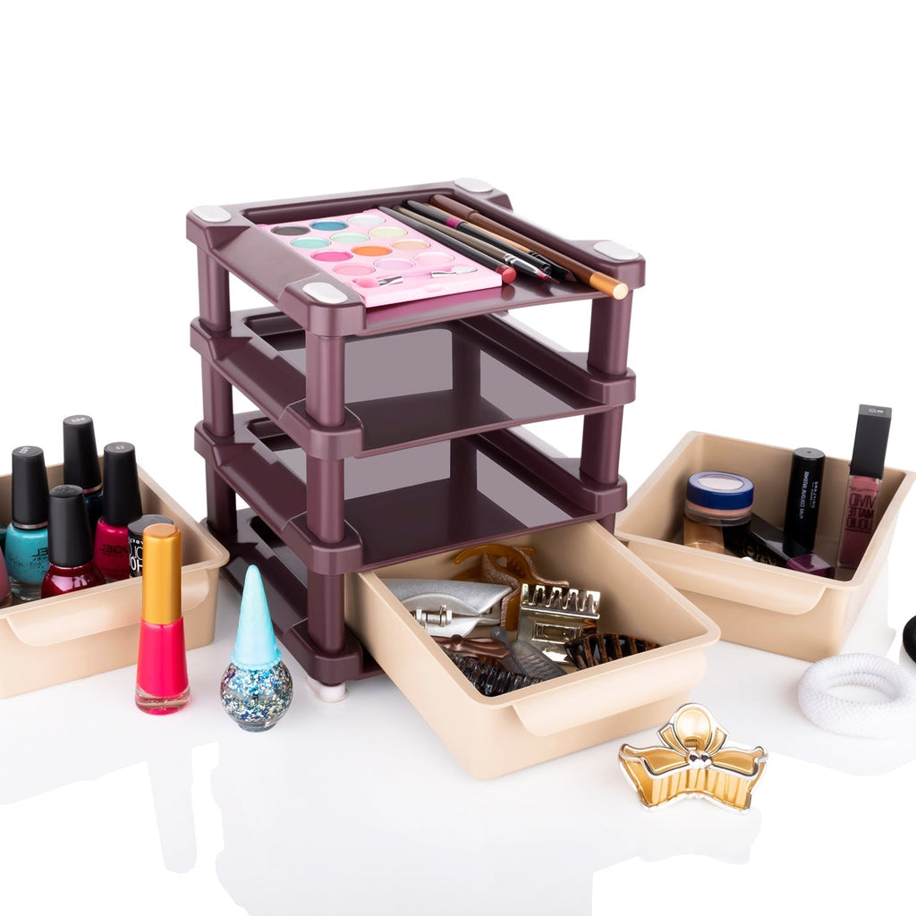 Makeup Organizer Drawer – 3-Layer Compact Cosmetic Storage | Organivo