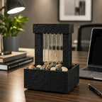 ALVENZA Indoor Water Fountain – Calming Cascading Pebbles & Modern Design