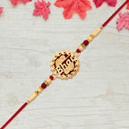 ALVENZA Bhai Rakhi - Elegant traditional thread with decorative beads for brother