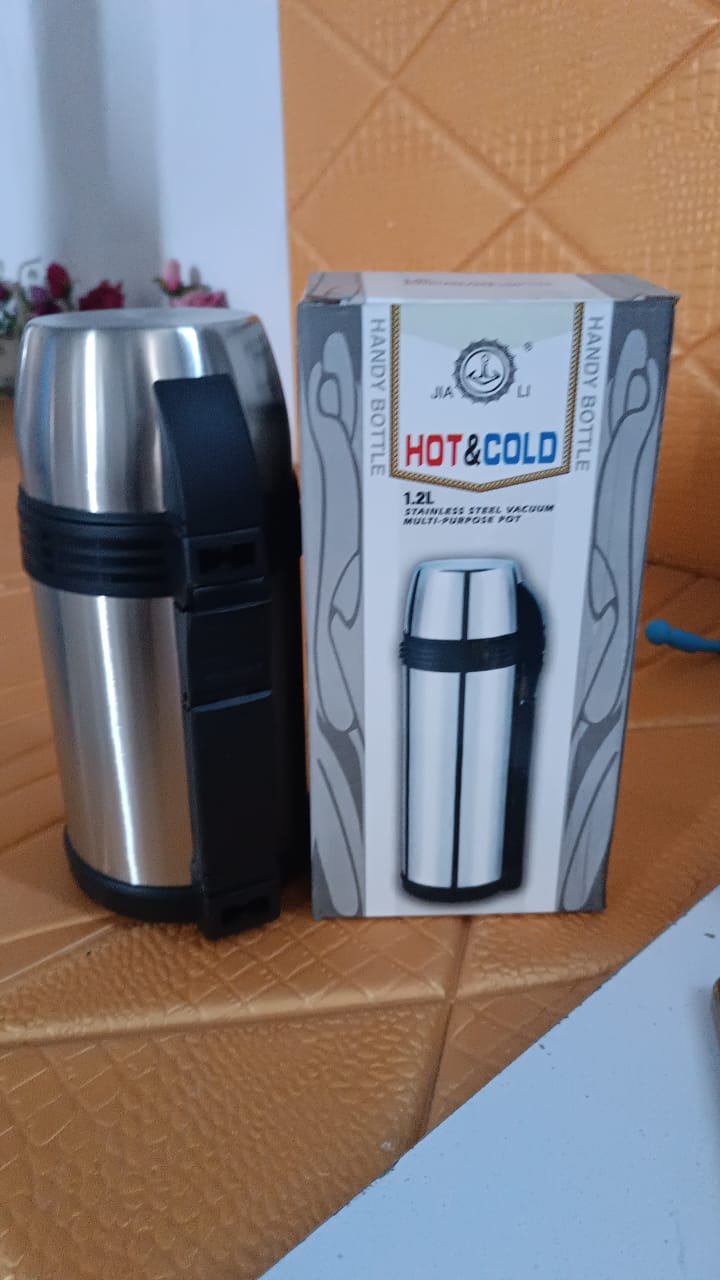 ALVENZA Stainless Steel Coffee Tea Vacuum Flask Bottle – 1200ml Leakproof
