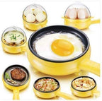 ALVENZA Electric Egg Boiler Frying Pan – 2-in-1 Non-Stick Cooker | Siplix
