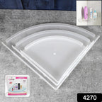ALVENZA Plastic Corner Shelf Set – 3 Pcs Wall Mounted | Bathora