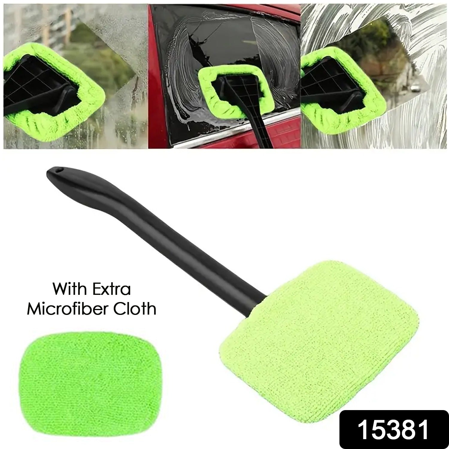 ALVENZA Car Glass Cleaner Wiper with Extra Microfiber Cloth – Velvet Wheels
