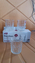 ALVENZA Glass Tumbler Set – Diamond-Cut 6 Pc Elegant Drinking Glasses | Serve Stellar