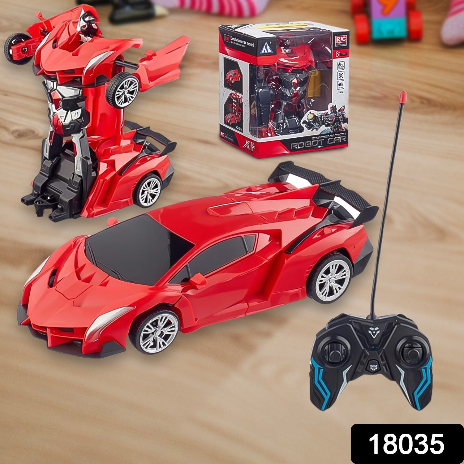 ALVENZA Robot Car Toy – 2-in-1 Transforming RC Car for Kids | Spark Tots