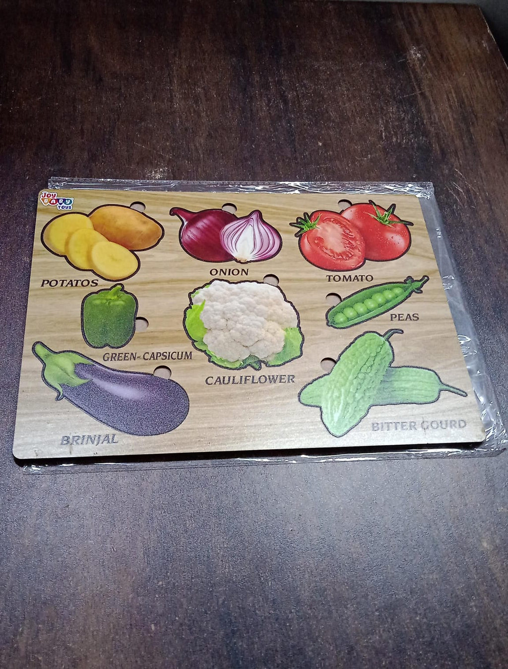 Wooden Vegetable Puzzle Educational Toy for Toddlers | Inventive Play - Detail View 8