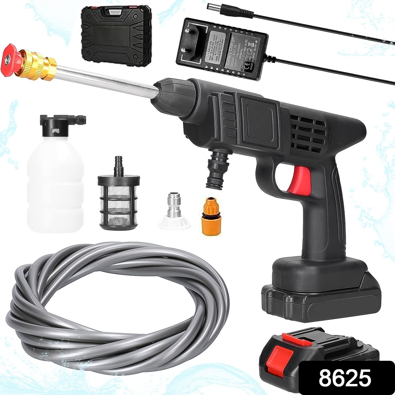 ALVENZA Wireless Car Washer Gun – Portable High Pressure Kit | Carivox